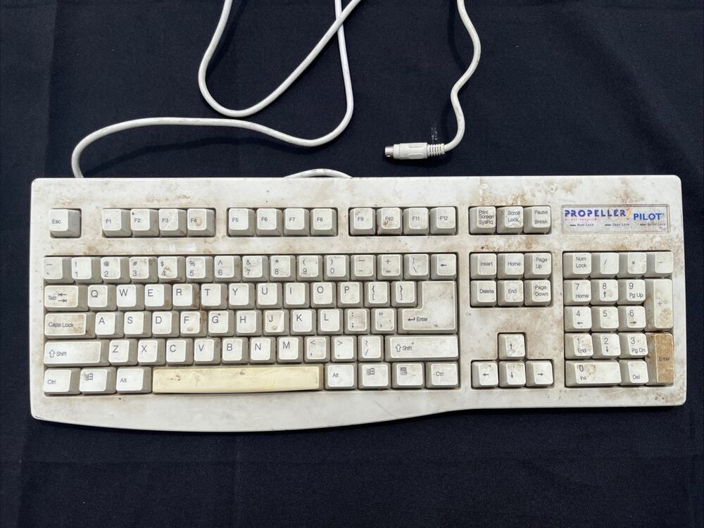 Vintage KTC PRO PILOT K280W Mechanical Terminal Keyboard POS Kiosk Retro Comp